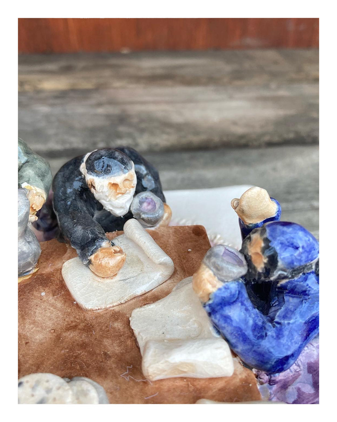“Sages Seder” Handcrafted Ceramic Seder Plate