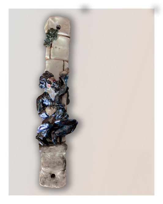 “Yontif Dance” Handmade Porcelain Mezuzah (Copy)
