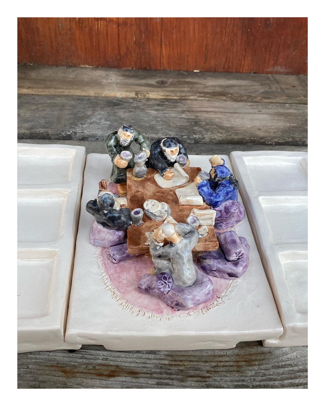 “Sages Seder” Handcrafted Ceramic Seder Plate