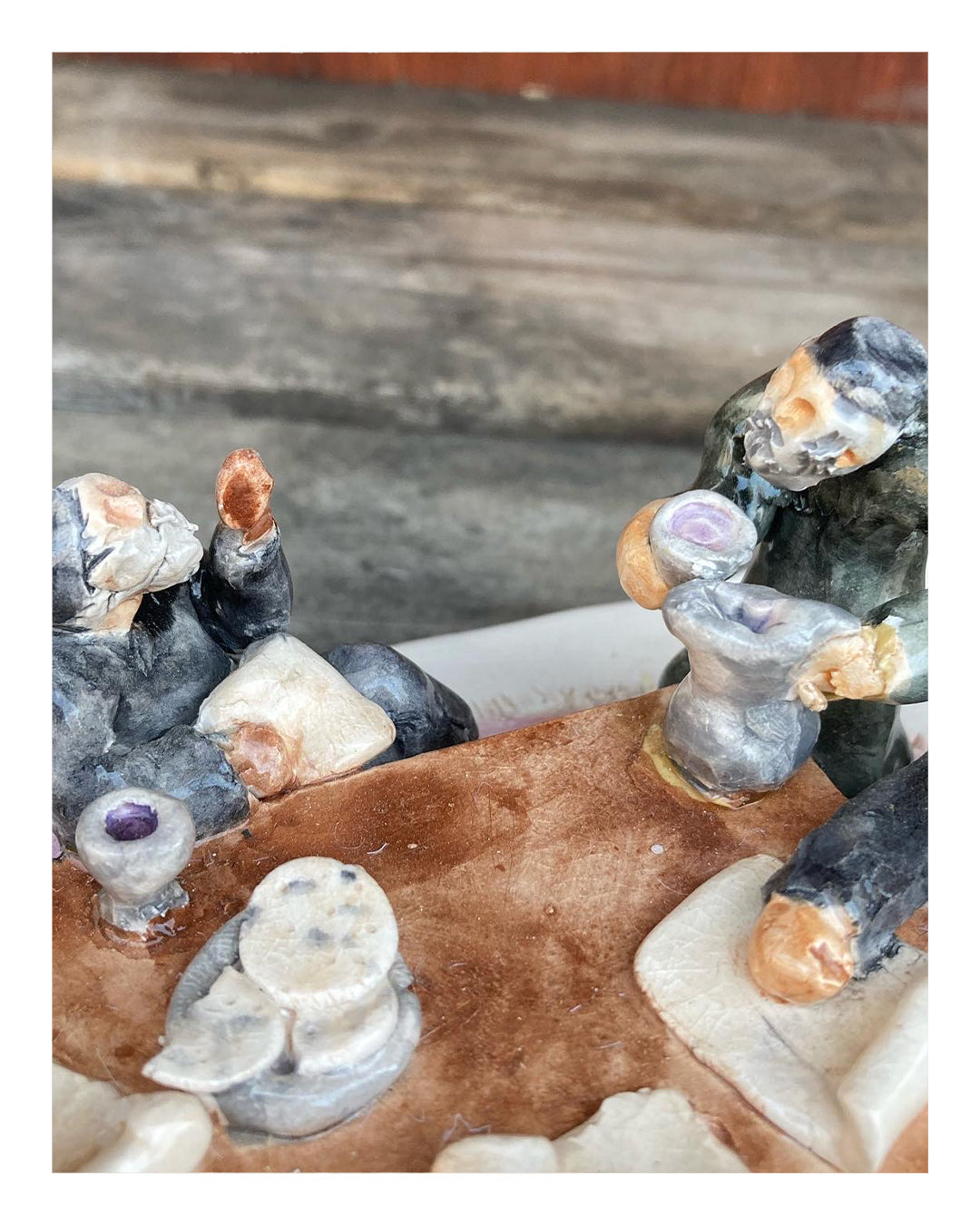 “Sages Seder” Handcrafted Ceramic Seder Plate