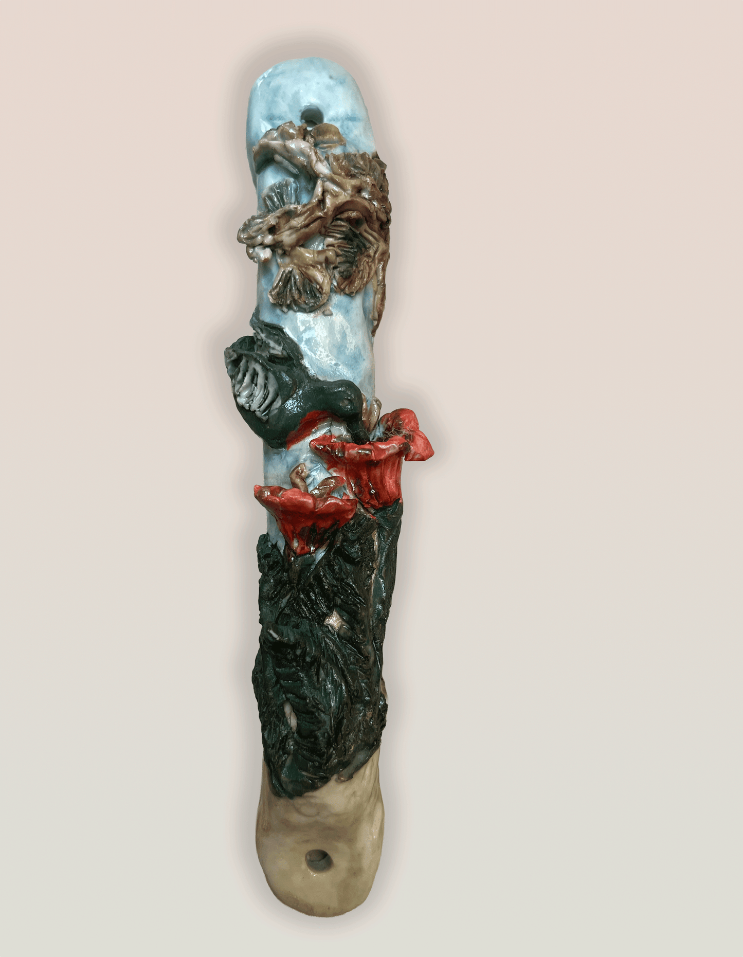 “Humming Bird” Handmade Porcelain Mezuzah